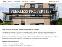 Tablet Screenshot of peerlessoxford.com